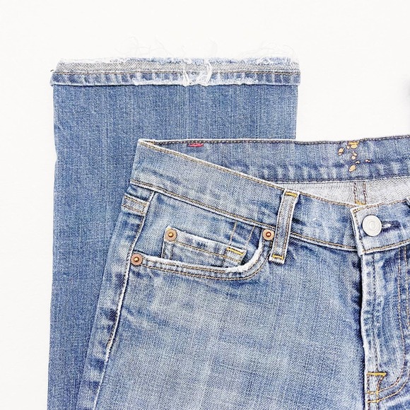 7 For All Mankind Bootcut Denim Jeans Medium Wash SZ27 - Picture 3 of 8